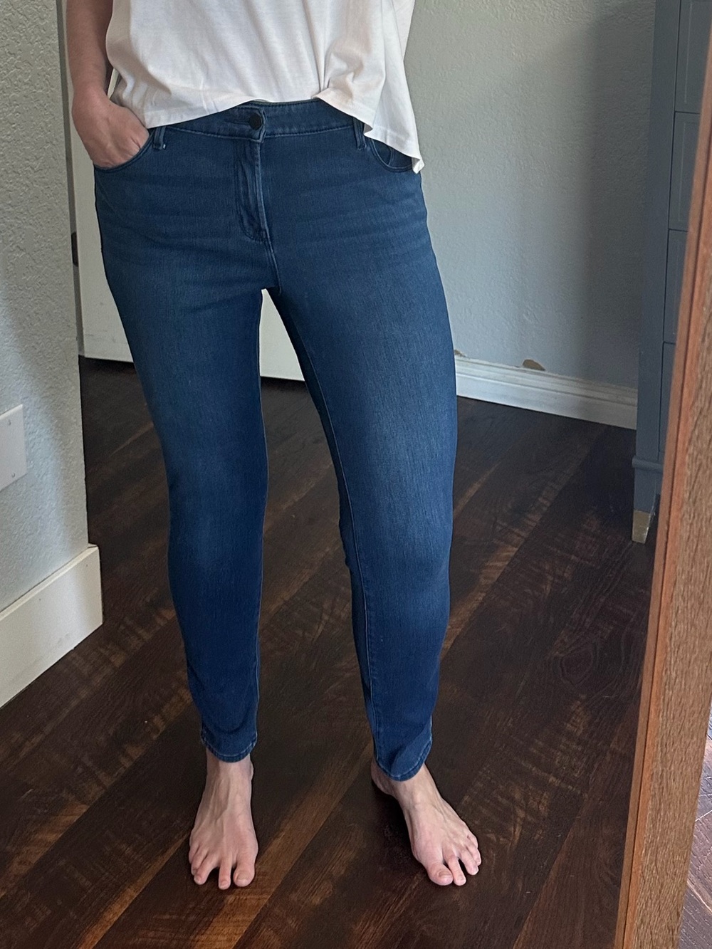 Women's Dark Blue Stretch Skinny Jeans